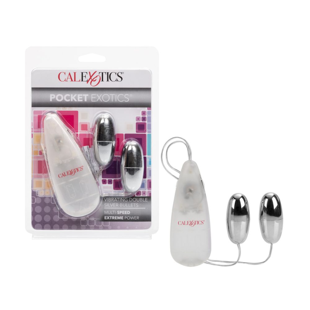 Pocket Exotics Vibrating - Double Silver Bullets