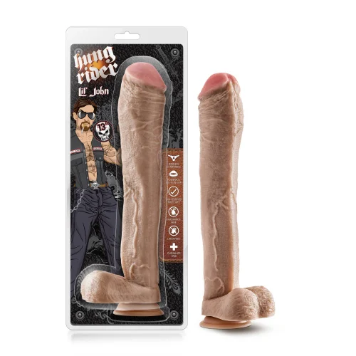 Hung Rider | Lil John Realistic Beige 13-Inch Long Dildo With Balls