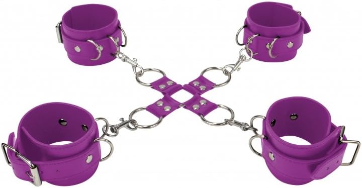 OUCH!! Hand and Legcuffs Purple – Image 2
