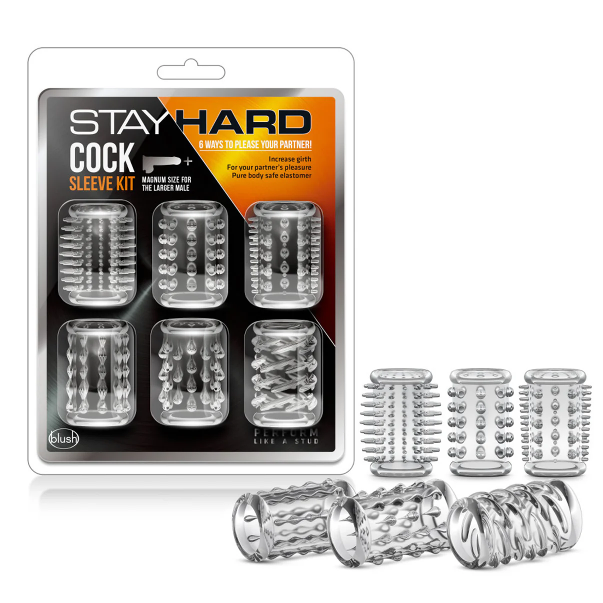 Stay Hard - Cock Sleeve - Clear