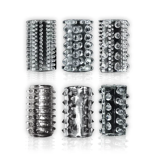 Crystalline Cock Sleeves 6pk – Image 2