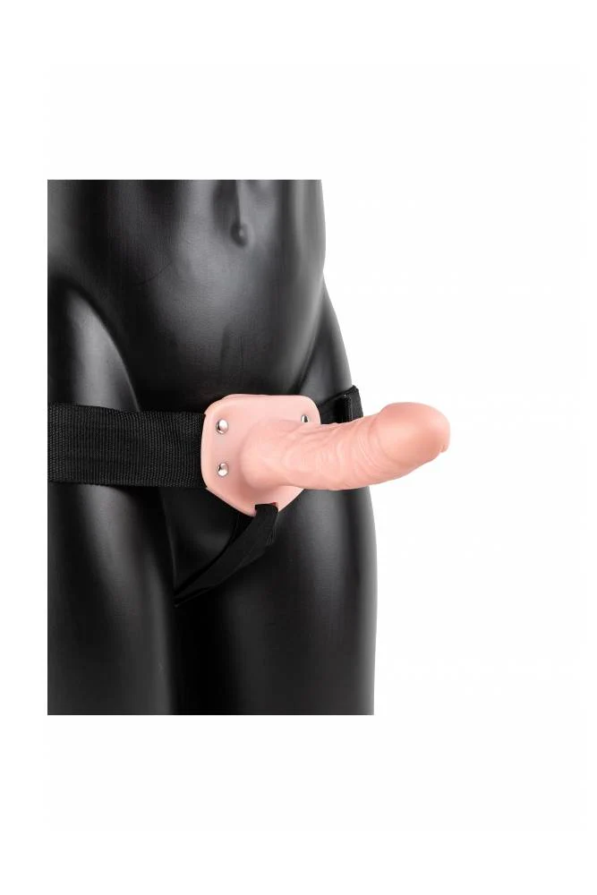RealRock - Hollow Strap-On - 6 inch - Beige – Image 2