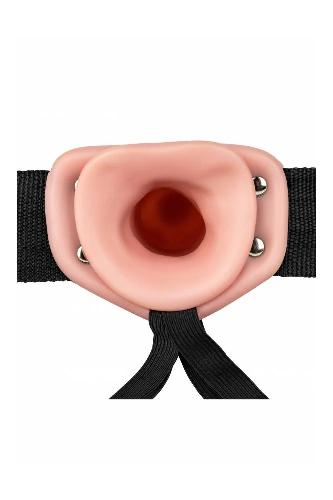 RealRock - Hollow Strap-On - 6 inch - Beige – Image 4