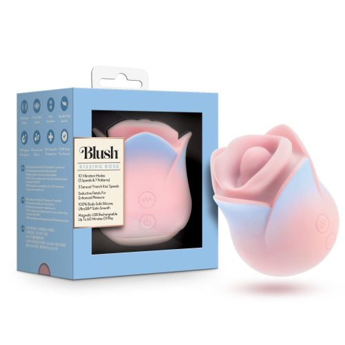Kissing Rose Silicone Floral Vibrator With ‘French Kiss’ Speeds