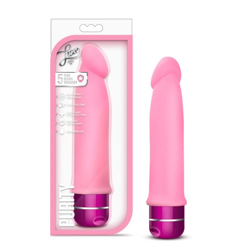 Purity Pink 7.5-Inch Long Vibrating Dildo