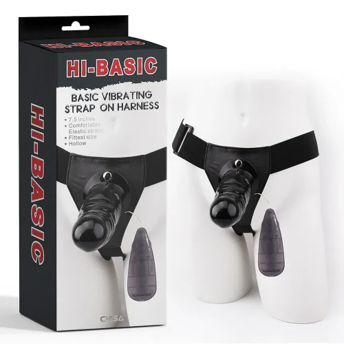Basic Vibrating Strap On Harness