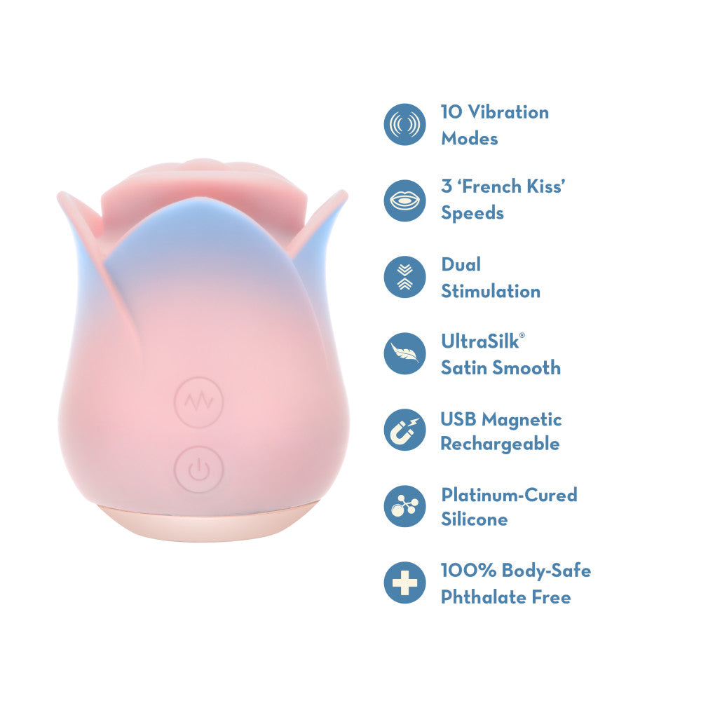 Kissing Rose Silicone Floral Vibrator With ‘French Kiss’ Speeds – Image 2