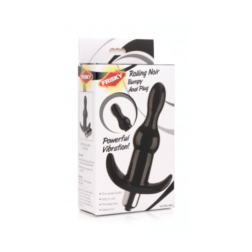 Rolling Noir Bumpy Anal Plug