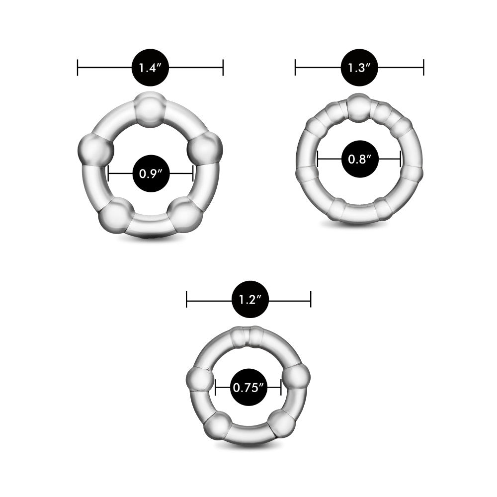 Stay Hard | Beaded Penis Rings (3-Sizes) – Image 3