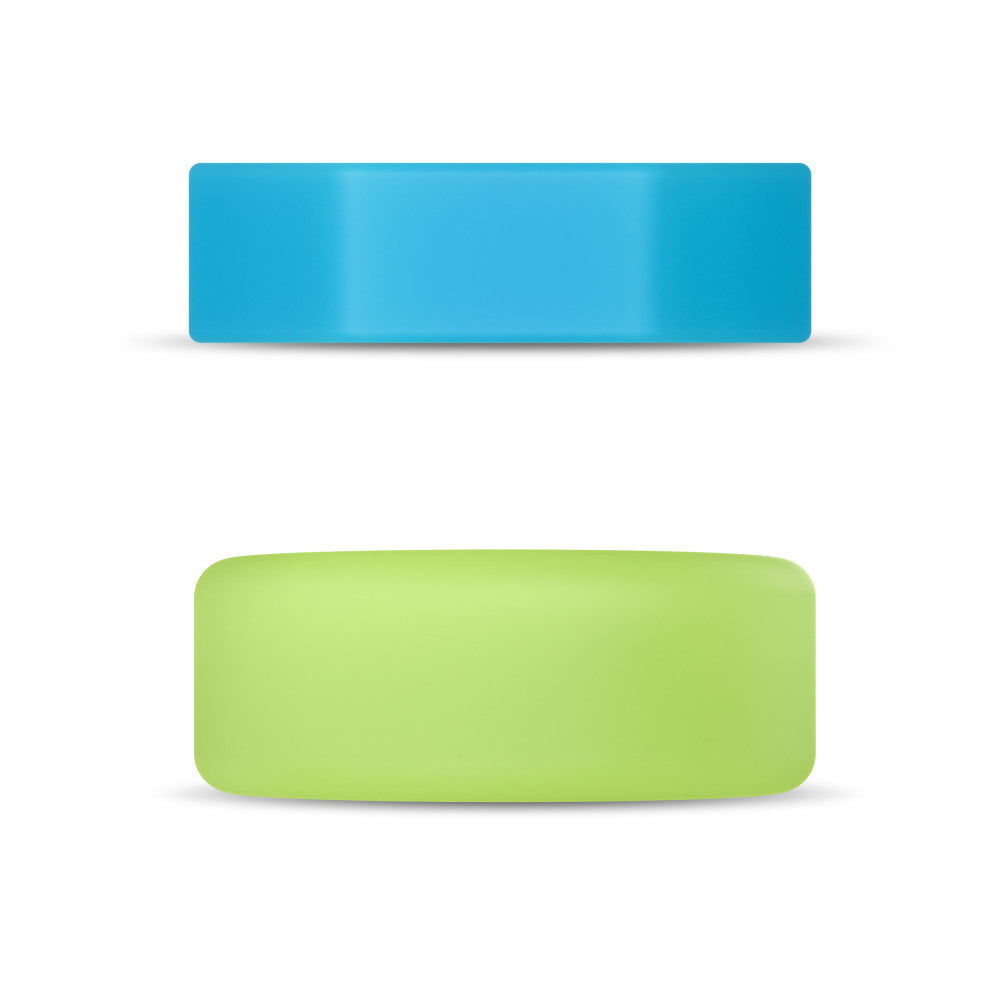 Performance Plus | Flash 2 Cock Ring Set – Glow In The Dark – Platinum-Cured Liquid Silicone – In Neon – Image 9