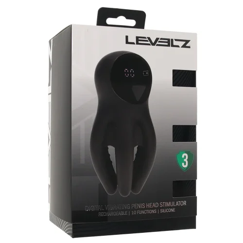 LEVELZ - Digital Vibrating Silicone Penis Head Stimulator with Tentacles