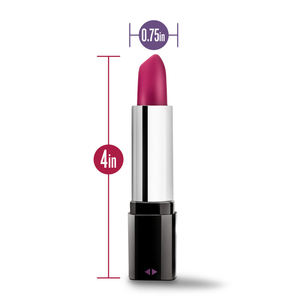 Rosé | Lipstick Vibe Black 4-Inch Vibrating Mini Vibrator – Image 3
