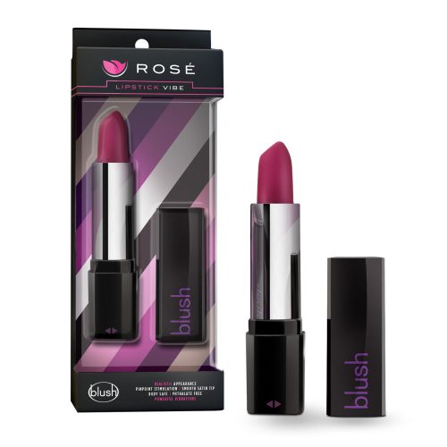 Rosé | Lipstick Vibe Black 4-Inch Vibrating Mini Vibrator