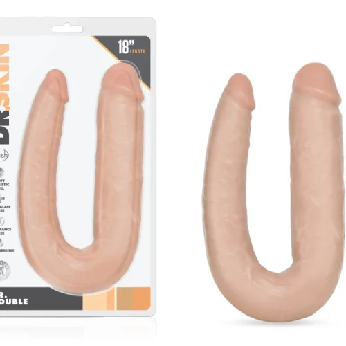 Dr. Skin By Blush® | Dr. Double Vanilla 18-Inch Long Double Dildo