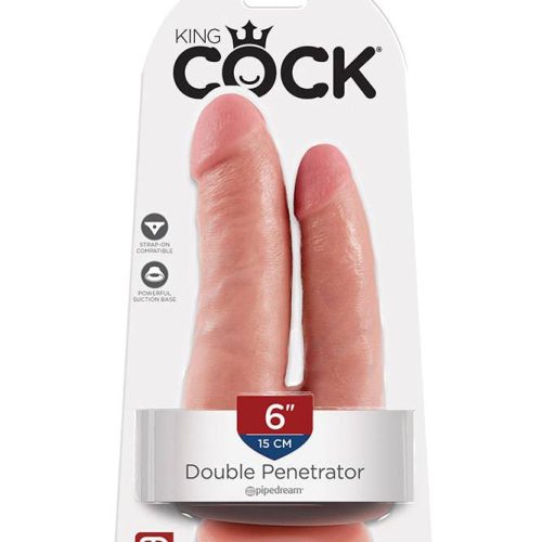 King Cock - 6" Double Penetrator Ultra Realistic Dildo