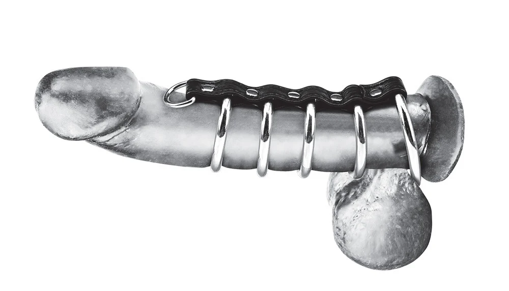 5 Ring Metal Gates of Hell with Leash Lead – Image 3