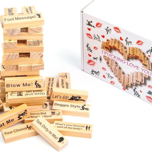 I Fucking Love You - Couple Dating Block Tower Game