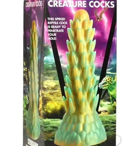 Creature Cocks Stegosaurus Spiky Reptile Silicone Dildo