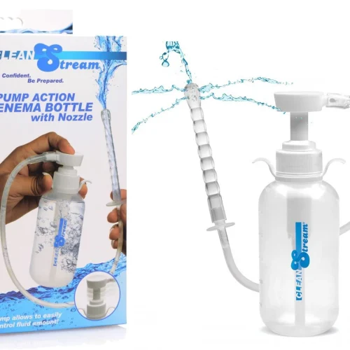 Pump Action Enema Bottle with Nozzle