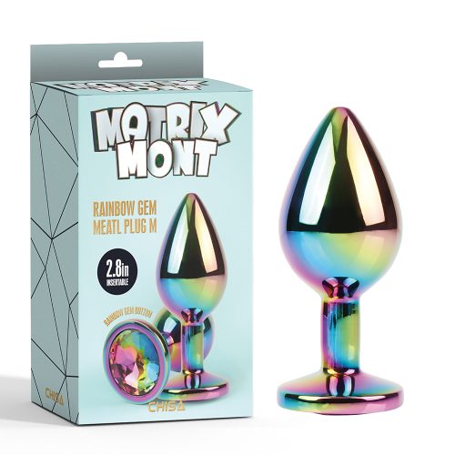 Rainbow Gem Meatl Plug