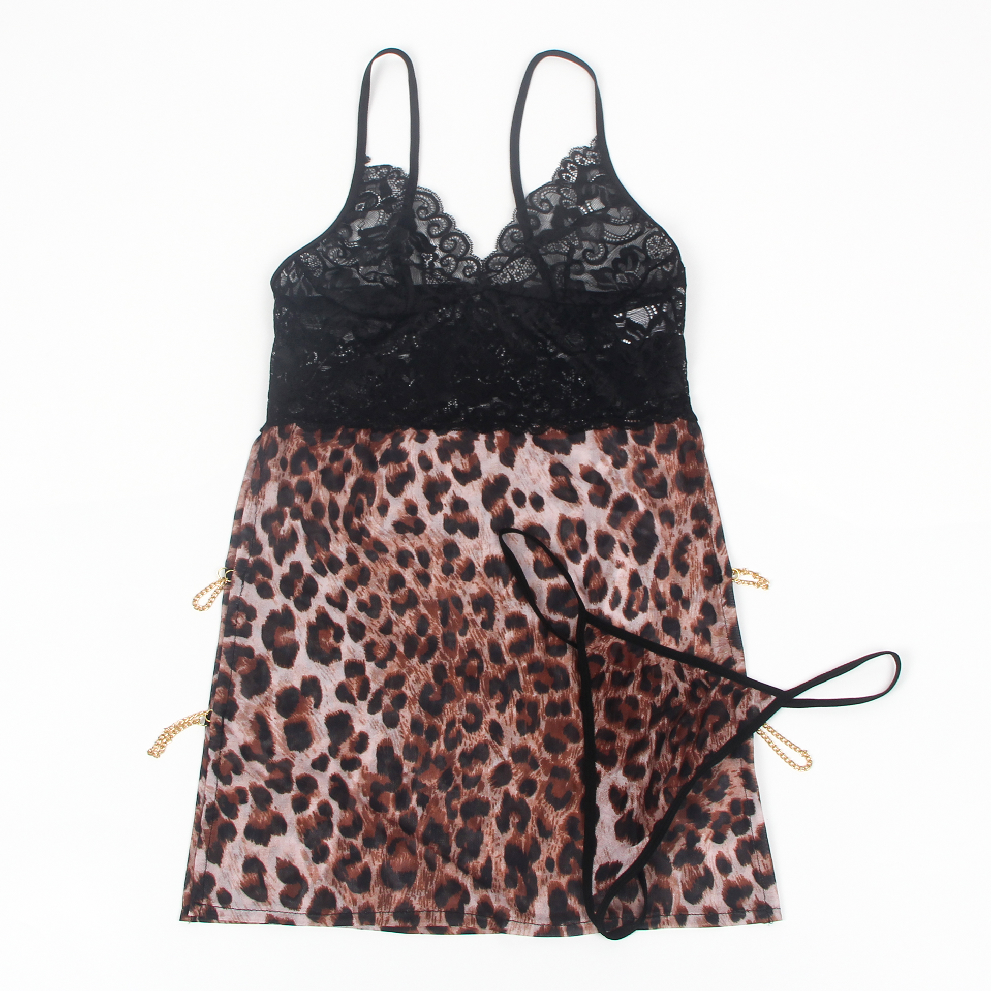 Feline Desire Lingerie With Chains – Image 4