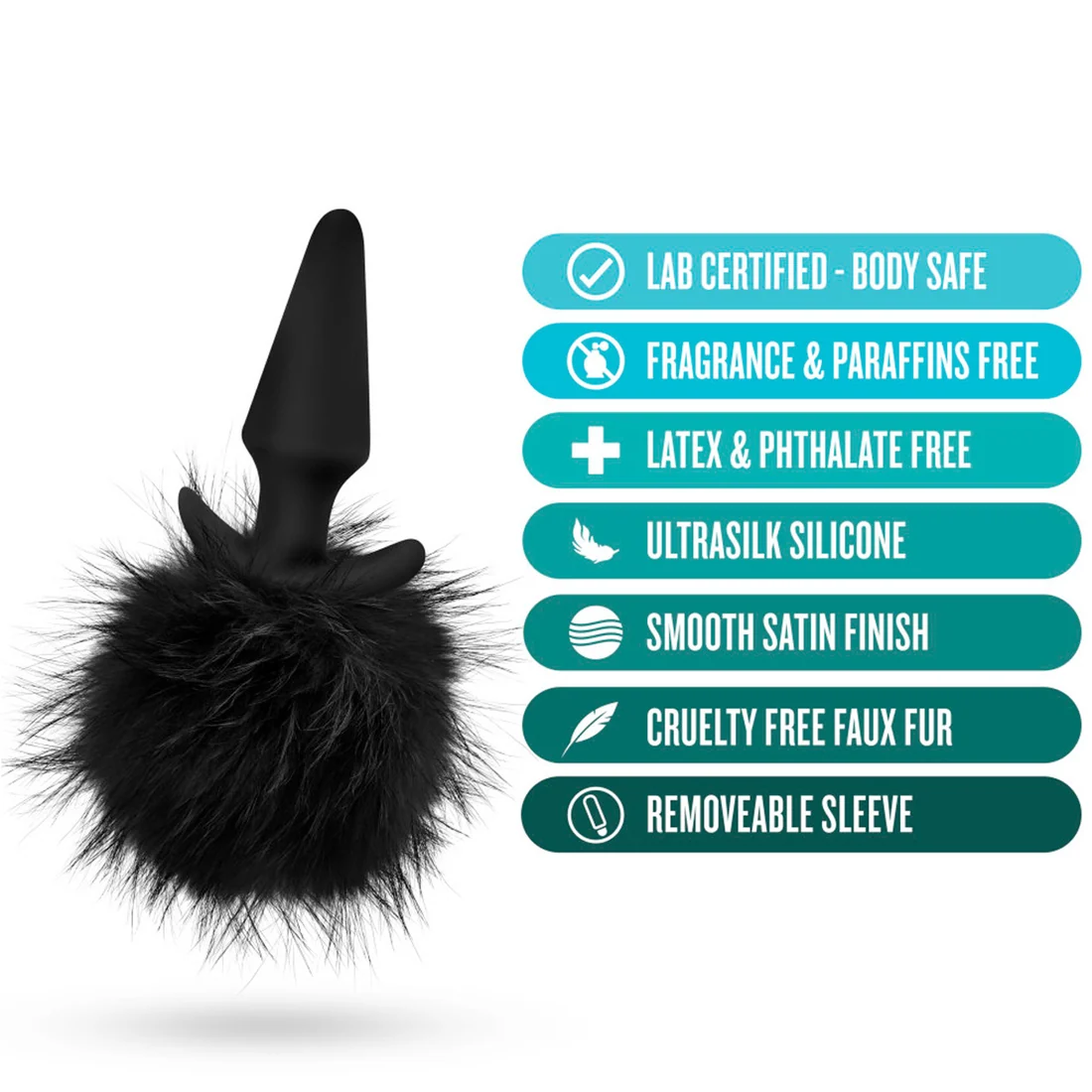 Anal Adventures Platinum - Rabbit Tail Plug – Image 2