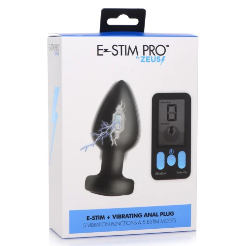 E-Stim Pro Silicone Vibrating Anal Plug