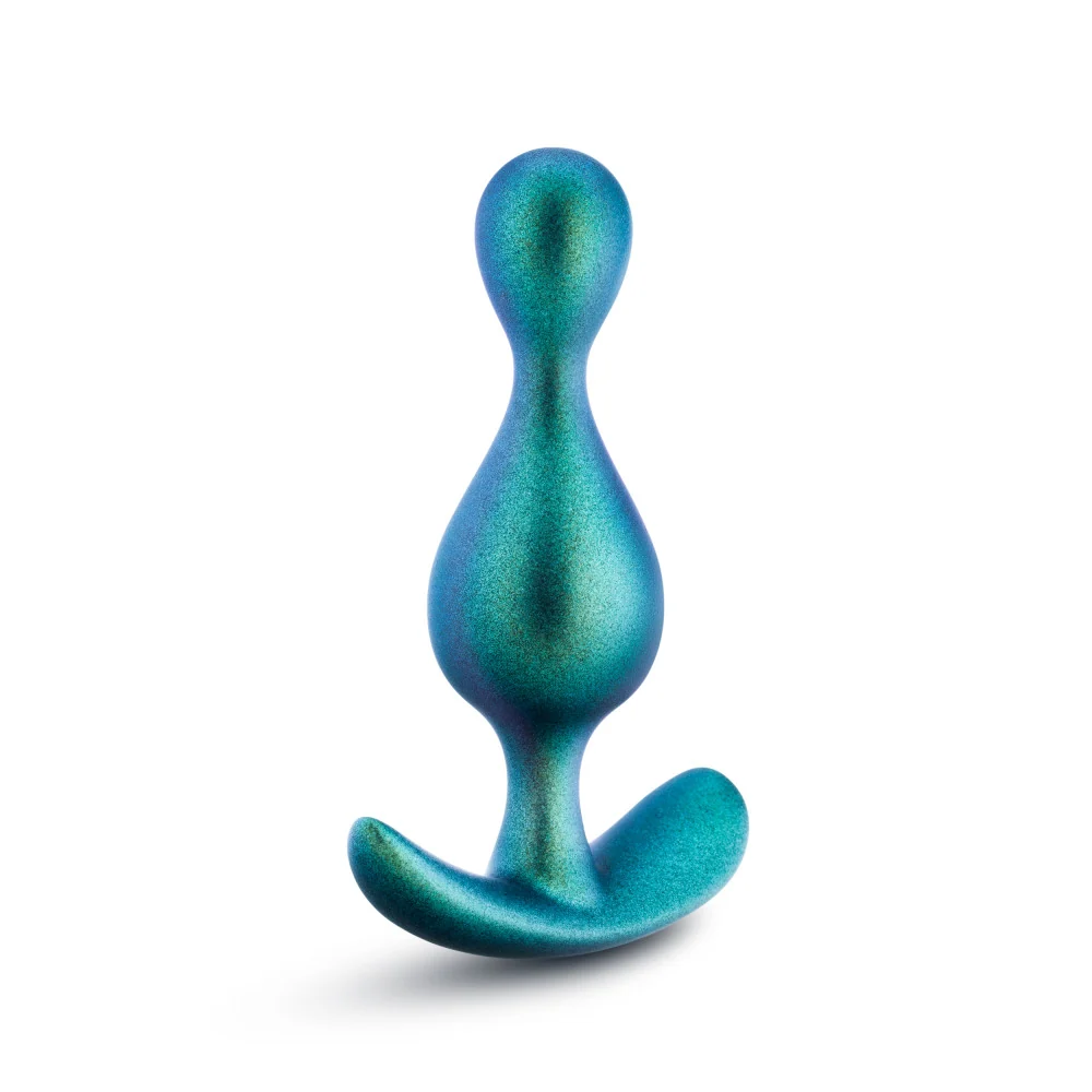 The Photon Plug: 4.5 inch Smooth Tapered Butt Plug in Neptune Teal – Image 4